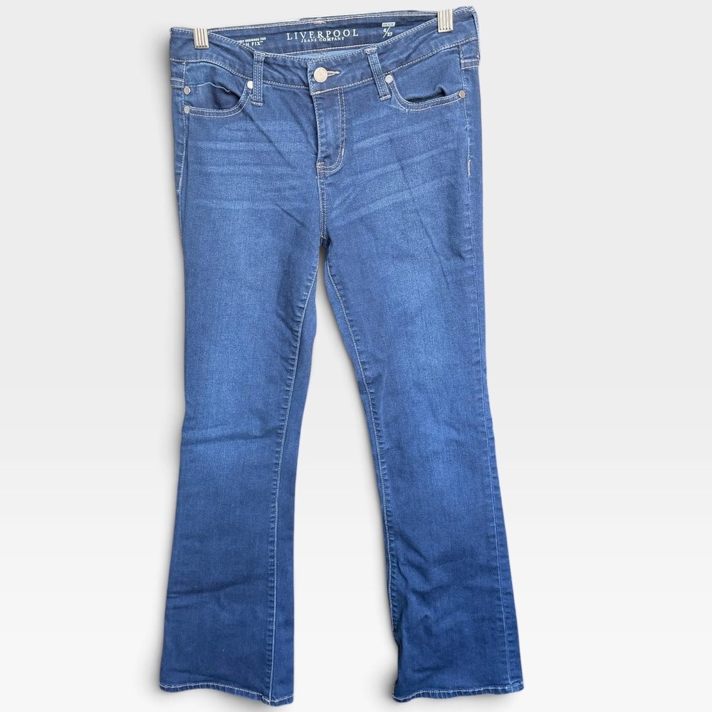 Liverpool 4 27 Petite Womens Stitch Fix Exclusive Bootcut Jeans Stretch Mid Rise